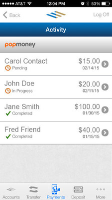 Popmoney from FirstMerit Bank now allows customers to safely send or receive personal payments from Apple iOS or Android mobile devices.