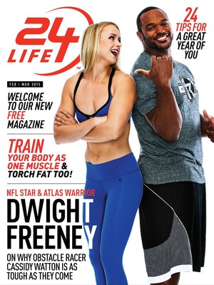 The cover of the premier issue of 24LIFE features NFL star Dwight ...