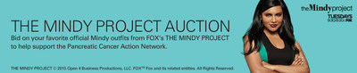Designer outfits from THE MINDY PROJECT will be auctioned off on eBay, leading up to the Season Finale airing Tues., March 24 (9:30-10:00 PM ET/PT) on FOX.