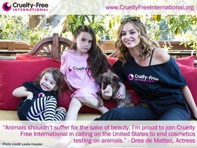 Drea de Matteo Joins Cruelty Free International Campaign to end Cosmetics Testing on Animals