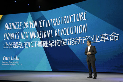 Yan Lida introduced Huawei’s BDII guiding principle for the enterprise market.