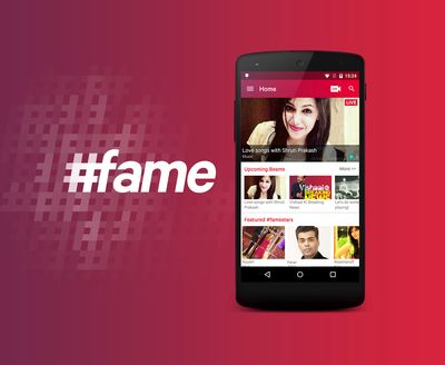 #fame Launches India's First LIVE VIDEO Entertainment App