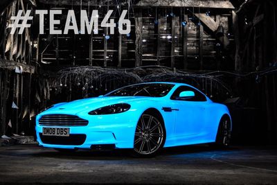 Glow-in-the-Dark Aston Martin Lights the Way in Gumball3000 Rally Designed by Nevana Designs