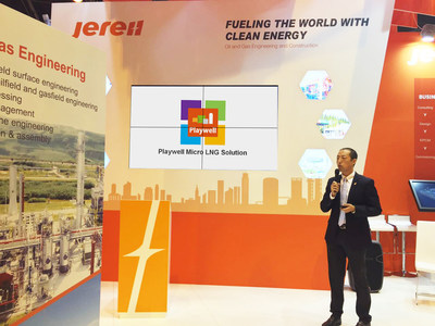 Mr. Li Weibin, VP of Jereh Group, Launches Playwell Micro LNG Solution at Paris WGC