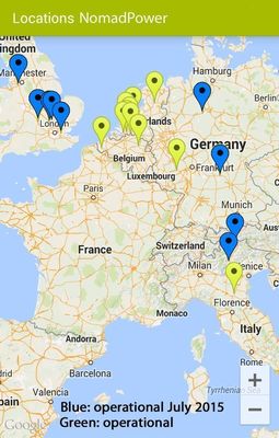 60 New NomadPower Connection Points in 9 European Locations
