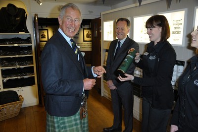 HRH The Prince Charles, Duke of Rothesay, Raises a Toast to the 200th Anniversary of Laphroaig's Islay Distillery