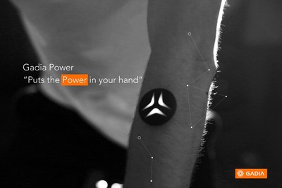 A view of Gadia Power, a bio-sensing gesture control wearable. The project has now launched on Indiegogo.