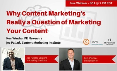 PR Newswire and CNW to Host Webinar Discussing the Value of Marketing Content to a Targeted Audience