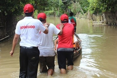 Ooredoo provides emergency aid in the wake of severe flooding across Myanmar