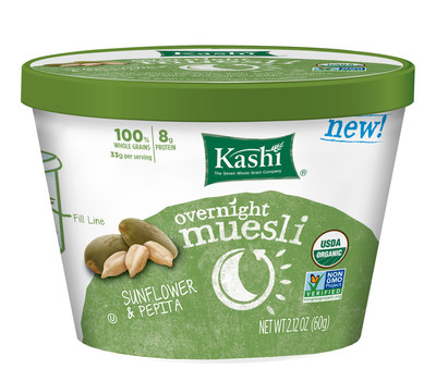 Packed with whole grains such as barley and rye and super fruits and seeds such as tangy cherries, crunchy pepitas and chia, Kashi's organic Overnight Muesli provides nourishing goodness in three unique flavors.