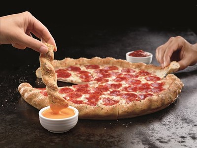 Pizza Hut, the company that brought pizza lovers legendary products like BigFoot, the Big New Yorker, and Cheesy Bites Pizza, is introducing another epic pizza creation that finally brings pizza and breadsticks together: The Twisted Crust Pizza. Launching Sept. 21, the large hand-tossed Twisted Crust pizza features a tearable, dippable breadstick crust served with a choice of two dipping sauces and one-topping for $11.99. For more information, visit www.pizzahut.com.