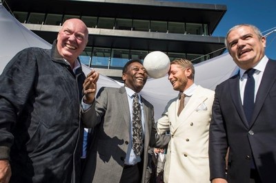 Bar Refaeli, Lapo Elkann and Pelé, the Brand's Ambassadors, Attended the Inauguration of Hublot's Second Manufacturing Building