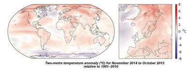 Copernicus confirme que l'année passée a été la plus chaude jamais enregistrée sur Terre et met ses données à disposition afin d'aider les économies à s'adapter au changement climatique