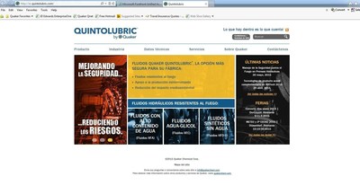 QUINTOLUBRIC.com Fire Resistant Hydraulic Fluids from Quaker Chemical, now in 7 languages
