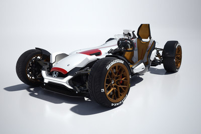 Honda's Motorcycle and Automobile Engineering Prowess Combine in the Honda Project 2&4 Shown at the Los Angeles Auto Show