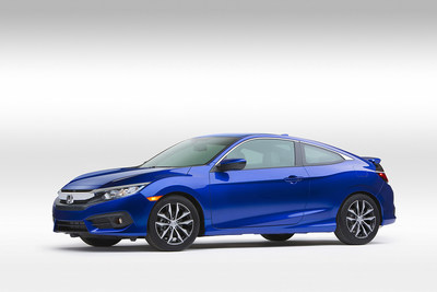 Dynamically Styled, More Powerful and Fuel-Efficient 2016 Honda Civic Coupe Makes First Public Appearance at Los Angeles Auto Show