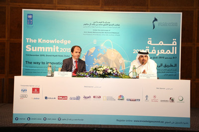 Geladene Experten aus aller Welt befassen sich im Zuge des Knowledge Summit 2015 in Dubai mit Innovationen im Wissensbereich