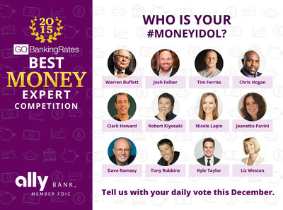 12 Biggest Money Experts of 2015 to Compete in GOBankingRates' 'Best Money Expert' Competition