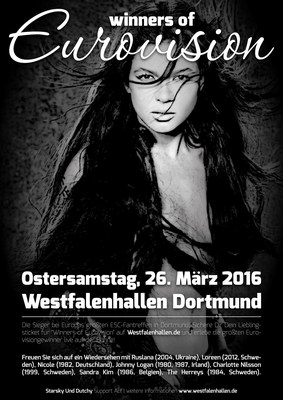 Live Concert 'Winners of Eurovision' Saturday March 26, 2016, Westfalenhallen in Dortmund, Germany