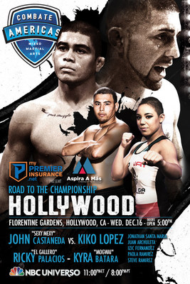 REY MYSTERIO IS NAMED AMBASSADOR FOR COMBATE AMERICAS - THE LIVE EVENT FIGHT THAT WILL AIR ON NBC UNIVERSO ON WEDNESDAY, DEC. 16. Former WWE Star Konnan To Serve As Color Commentator For Live Telecast of Combate Americas "Road To The Championship Hollywood". Live, Four-Fight NBC UNIVERSO Telecast Begins at 11 p.m. ET/8 p.m. PT on Wednesday, Dec. 16. Official Fighter Weigh-In Takes Place on Tuesday, Dec. 15 in Burbank, Calif.