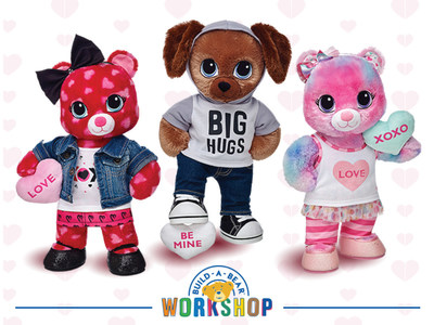 Build-A-Bear Workshop, Inc. has introduced a new collection of scented, make-your-own Sweet Hugs gifts just in time for Valentine's Day. The new Build-A-Bear Workshop Sweet Hugs Heart Bear, Sweet Hugs Swirl Bear and Sweet Hugs Pup have candy-scented fur made possible by Celessence(TM) Technologies.