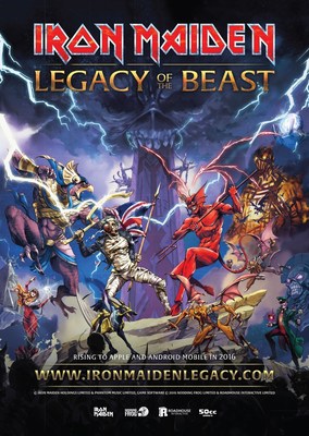 Iron Maiden, Roadhouse Interactive, and 50CC Games Announce Mobile RPG 'Legacy of the Beast'