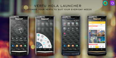 Vertu's New Signature Touch smartphone powered by a custom Hola Launcher's interface includes the latter's unique "Shine" feature allowing convenient one-handed operation of the device.