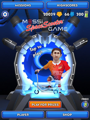 Messi heeft eigen Space Scooter Game