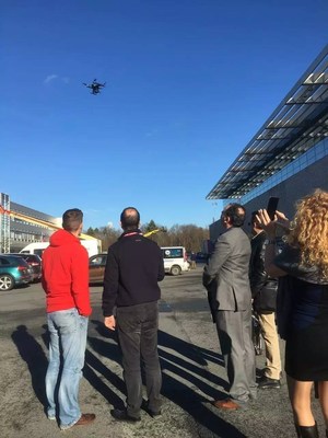 One customer takes the XEagle UAV for a test flight