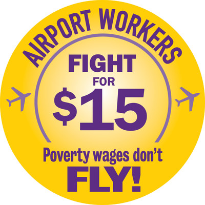 Working people at airports around the United States are standing up with other underpaid workers in the Fight for 15 movement to do whatever it takes to win at least $15 and union rights for every airport worker so they can provide for their families and better care for the hundreds of millions of passengers who rely on them to travel safely. Workers are concerned that low wages, high turnover, inadequate training and safety standards at our nation's airports not only put workers in danger but also hurt passengers by impacting security and quality of service.