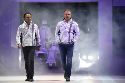 MARTINI launches the 2016 race season with Williams Martini Racing F1 drivers Felipe Massa and Valtteri Bottas.