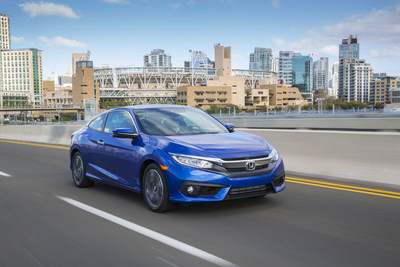 All-New 2016 Honda Civic Coupe Goes on Sale March 15 Providing Enthusiasts with the Most Stylish, Refined, Dynamic and Connected Vehicle in its Class (PRNewsFoto/American Honda Motor Co., Inc.)