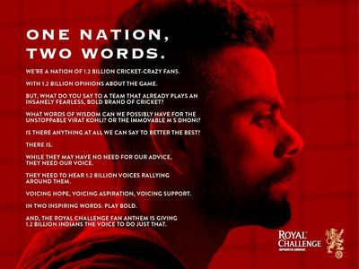 Royal Challenge Sports Drink Releases the #PlayBold Anthem