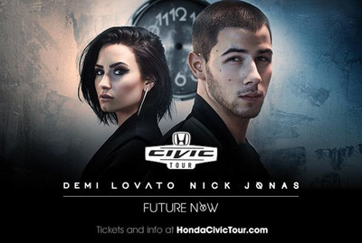 Demi Lovato and Nick Jonas to Headline 15th Anniversary Honda Civic Tour This Summer (PRNewsFoto/American Honda Motor Co., Inc.)
