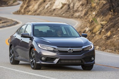 Honda Civic sets third straight monthly record, leading American Honda's strong March sales.