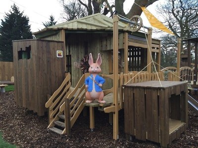 Lappset Delivered the World's First PETER RABBIT™ Adventure Playground to Willows Activity Farm in England