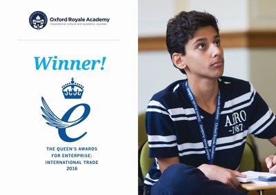 La Oxford Royale Academy recibe el premio más alto de los negocios británicos