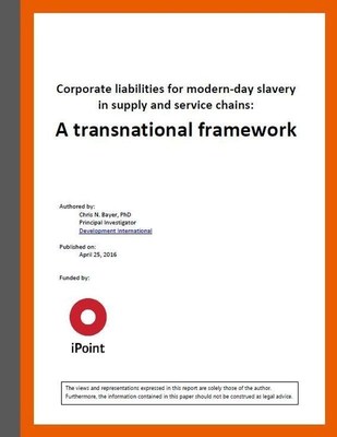iPoint Releases Framework of Human Trafficking and Slavery Laws for Private Sector