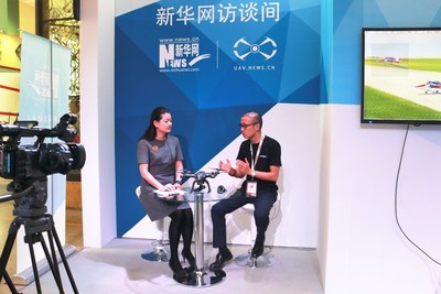 FLYPRO CEO Lin Hai in an exclusive interview with Xinhuanet