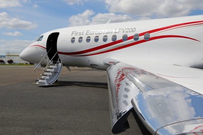 Dassault Falcon 2000LXS is First Business Jet to Fly 200 ft Minima Instrument Approach Using Europe’s EGNOS LPV200 Service
