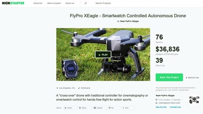 XEagle launched on crowdfunding site Kickstarter