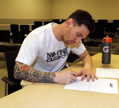 Lionel Messi and Gatorade Partner to Offer Communities Around the World Words of Encouragement, Hope and Perseverance