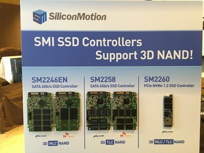 SMI SSD Controllers Support 3D NAND