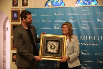 Pastora Lucy Cosme Received a Special Friendship Award While Visiting the Friends of Zion Museum in Jerusalem