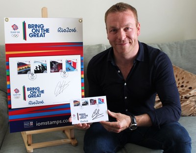Sir Chris Hoy MBE Makes His Mark on Isle of Man Post Office's Commemorative Team GB Rio 2016 Covers