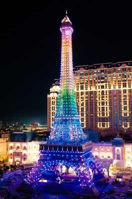 The Parisian Macao showcases its spectacular Eiffel Tower illumination light show ahead of the resort’s opening in mid-September 2016.