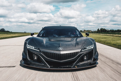 The NSX GT3 is powered by a 3.5-liter, 75-degree, twin turbocharged DOHC V-6 engine using the same design specifications as the engine in the production 2017 Acura NSX, including the block, heads, valvetrain, crankshaft, pistons and dry sump lubrication system.