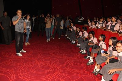 Salman Khan Surprises Over 1200 Kids at a Special Sultan Screening by BookASmile