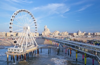 Europe's First Ferris Wheel Over Sea Opened on The Pier in Scheveningen