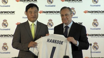 Hankook Tire and Real Madrid Today Officially Signed Their Contract of Global Partnership at Santiago Bernabéu Stadium